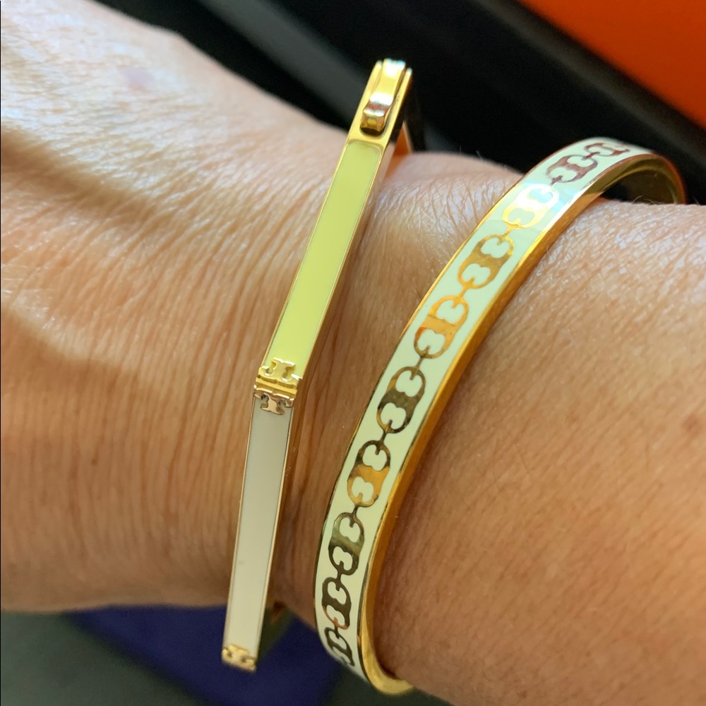 Tory Burch 2 bracelets and one cuff